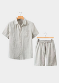 DOLCEVITA CONJUNTO DE VERANO DE MANGA CORTA - BEIGE