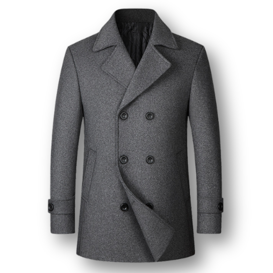 Silvan | Abrigo Doble Pecho Elegante en Lana Premium