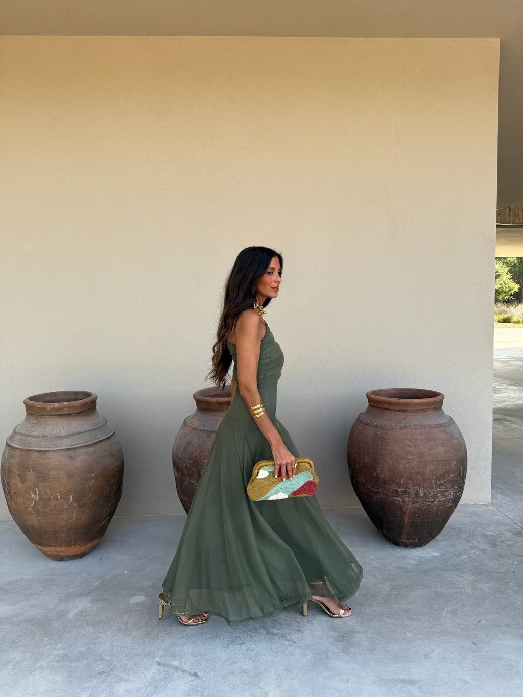 Vestido Toledo en verde