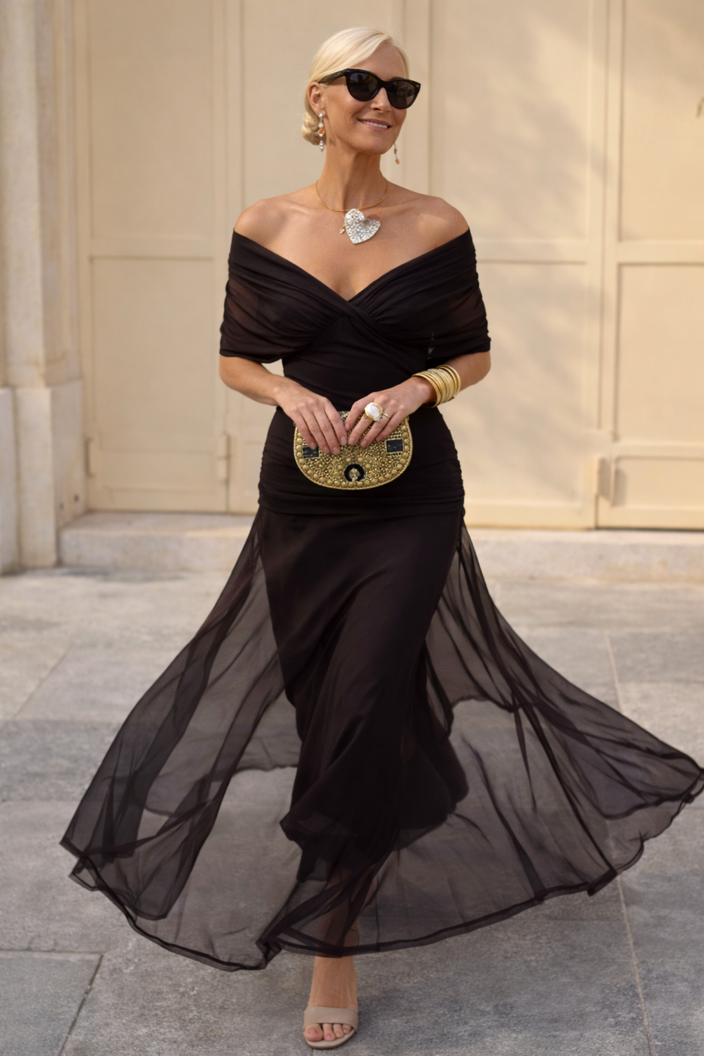 ANA | VESTIDO MAXI PLEAT ELEGANTE