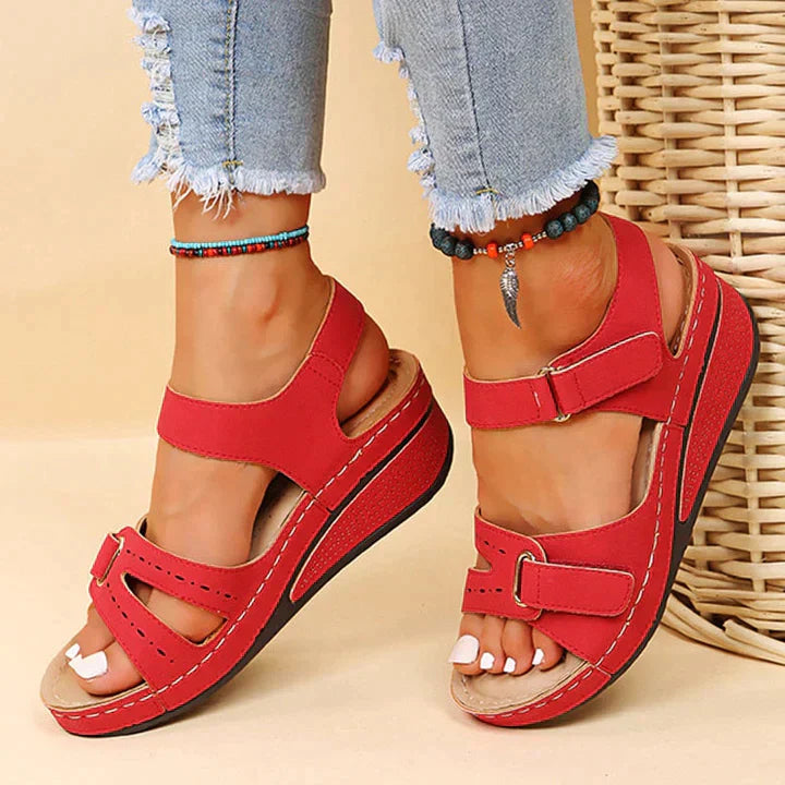 Gloria | Sandalias Ortopédicas Cómodas con Cuña