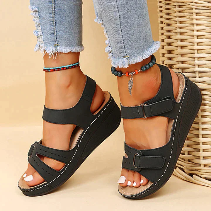 Gloria | Sandalias Ortopédicas Cómodas con Cuña