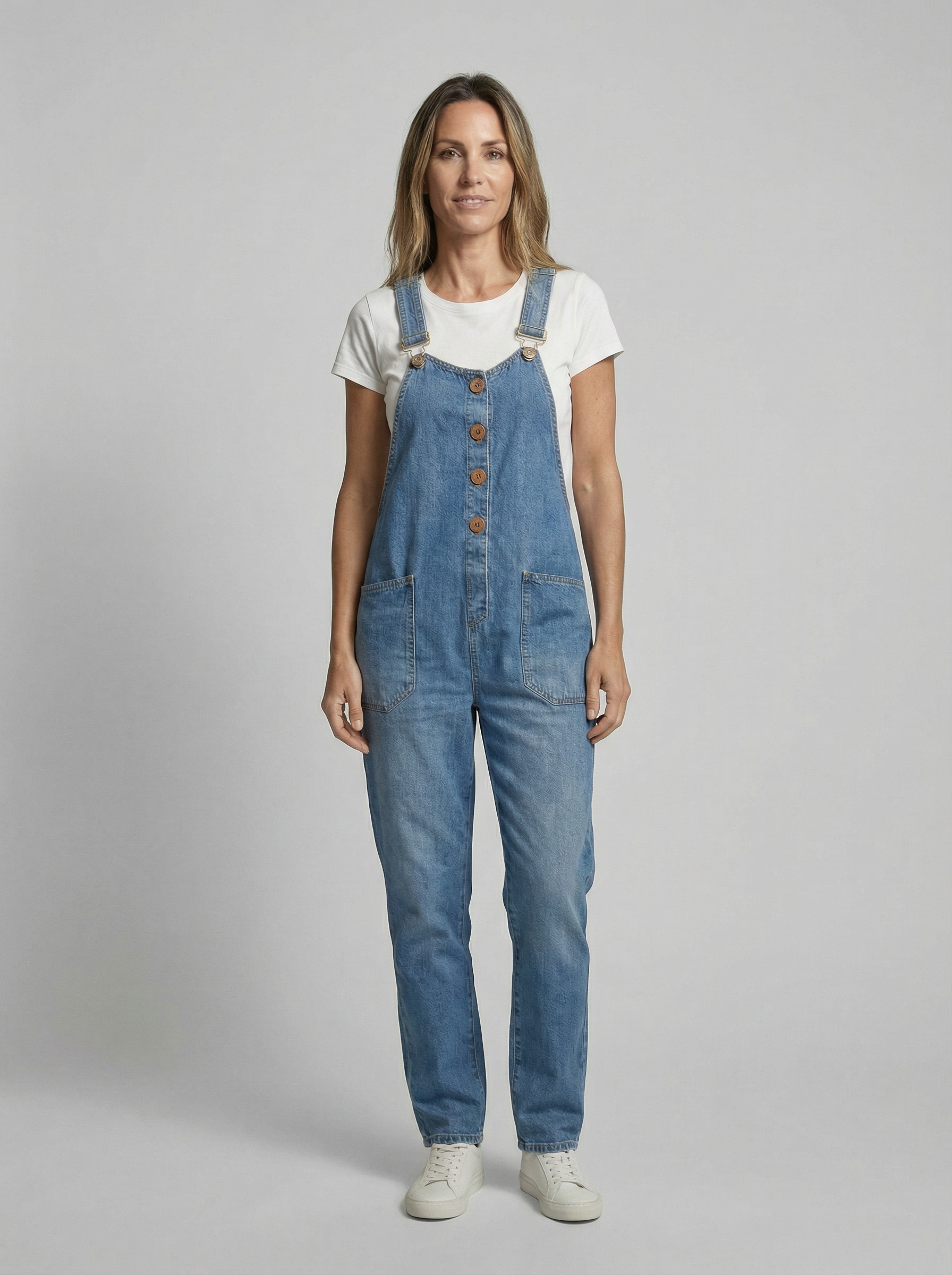 Rocio™ - Mono vaquero casual con hebilla ajustable.