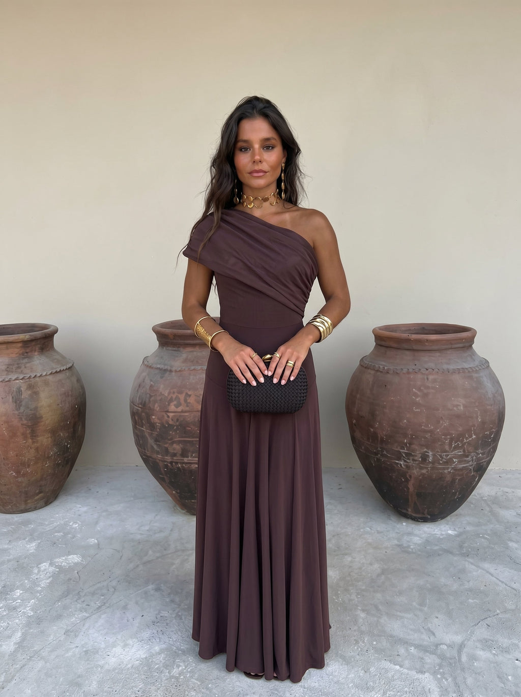 Vestido Toledo en marrón