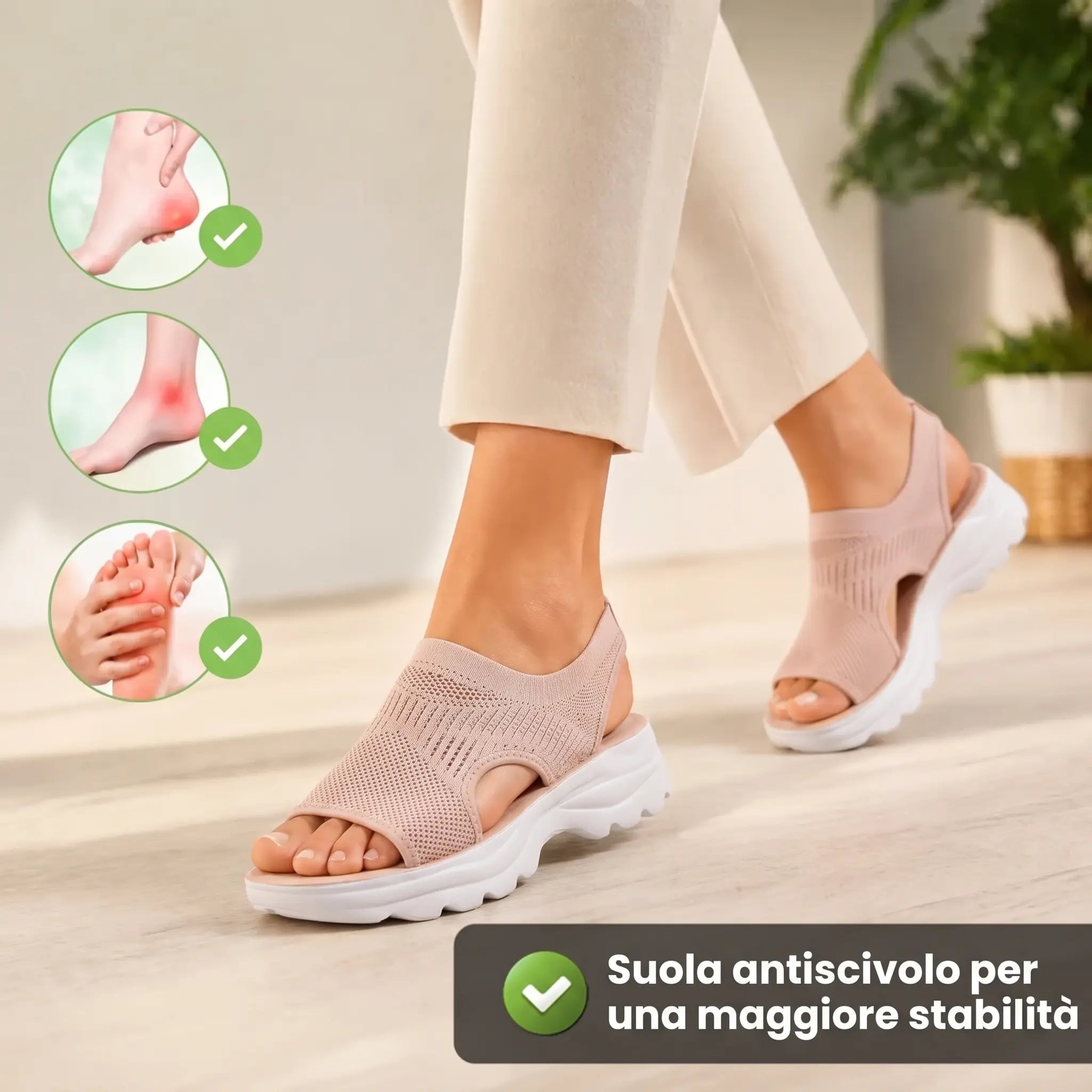 Beatriz | Sandalias Ortopédicas Antideslizantes